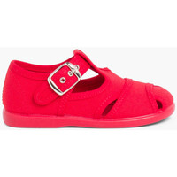 Chaussures Fille Sacs de sport Pisamonas Salomés style sandales en toile Rouge