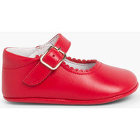 Chaussures Fille Ballerines / babies Pisamonas Chaussures babies en cuir avec fermeture à boucle pour bébés Rouge
