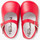 Chaussures Fille Ballerines / babies Pisamonas Chaussures babies en cuir avec fermeture à boucle pour bébés Rouge