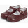 Chaussures Fille Swiss Alpine Mil Chaussures babies à boucle en cuir Bordeaux