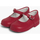 Chaussures Fille Ballerines / babies Pisamonas Chaussures babies à boucle en cuir Rouge