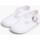 Chaussures Fille Mocassins Pisamonas Salomés en toile avec fermeture à boucle Blanc