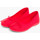 Chaussures Fille Derbies Pisamonas Ballerines pour Fille et Femme en Toile avec Ruban Rouge