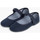 Chaussures Fille Ballerines / babies Pisamonas Chaussures en toile à boucle pour Fille (Grandes Tailles) Bleu