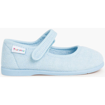 Chaussures Fille Ballerines / babies Pisamonas Chaussons babies en Tissu Éponge avec à scratch Bleu