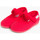 Chaussures Fille Ballerines / babies Pisamonas Chaussons babies en Tissu Éponge avec à scratch Rouge