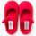 Chaussures Fille Chaussons Pisamonas Chaussons babies en Tissu Éponge avec à scratch Rouge