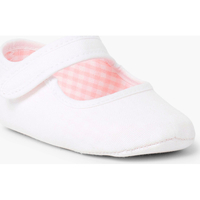 Chaussures Fille Ballerines / babies Pisamonas Chaussures babies en toile à scratch pour bébé Blanc