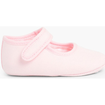Chaussures Fille Ballerines / babies Pisamonas Chaussures babies en toile à scratch pour bébé Rose