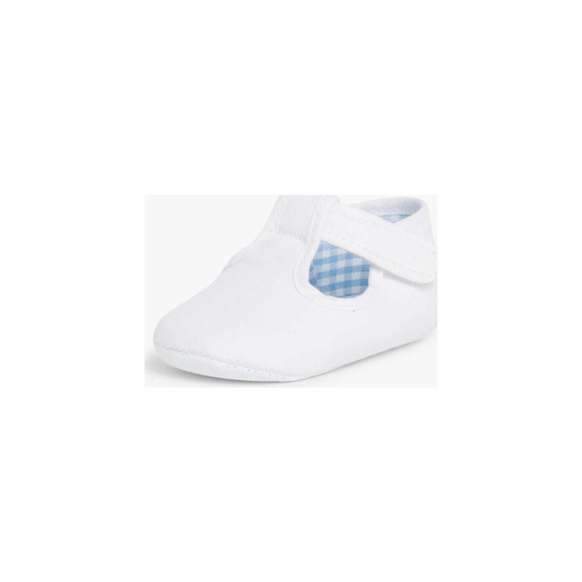 Chaussures Fille Airstep / A.S.98 Salomés en toile et à scratch pour bébé Blanc