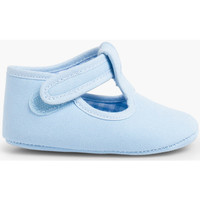 Chaussures Fille Ballerines / babies Pisamonas Salomés en toile et à scratch pour bébé Bleu