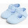 Chaussures Fille Ballerines / babies Pisamonas Salomés en toile et à scratch pour bébé Bleu