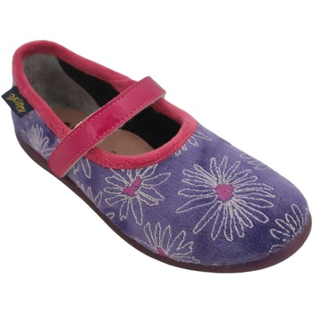 Chaussures Fille Chaussons Bellamy MURIEL Violet brodé fleurs