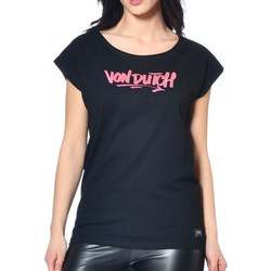 Vêtements Femme T-shirts manches courtes Von Dutch VD/TRC/NLOGO Noir