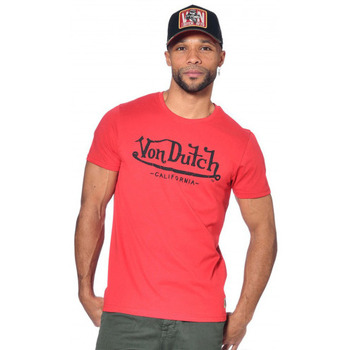 Vêtements T-shirts & Polos Von Dutch Tee shirt Homme  Rouge VD/1/TRC/FIRST/R Rouge