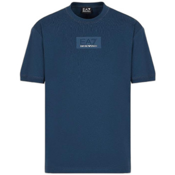 Vêtements Homme T-shirts & Polos Emporio Armani logo-print zipped walletni T-shirt moonlit ocean