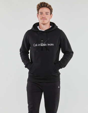 Vêtements Homme Sweats Calvin Klein Jeans MONOLOGO REGULAR HOODIE Noir