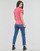 Vêtements Femme T-shirts manches courtes Calvin Klein Jeans 2-PACK MONOGRAM SLIM TEE X2 Blanc / Rose