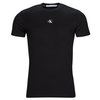 Vêtements Homme T-shirts manches courtes Calvin Klein Jeans MICRO MONOLOGO TEE Noir