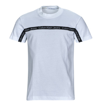 Vêtements Homme T-shirts manches courtes Calvin Klein Jeans LOGO TAPE TEE Blanc