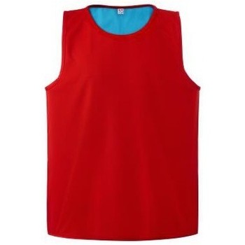 Vêtements Enfant Débardeurs / T-shirts sans manche Tremblay CHASUBLE ROUGE & BLEU REVERSIB Rouge