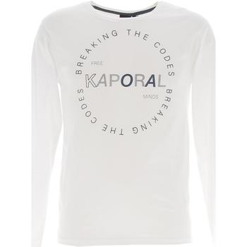 Vêtements Garçon T-shirts detail manches longues Kaporal Tee shirt manches longues Blanc