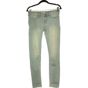 jeans hollister  jean droit femme  36 - t1 - s bleu 