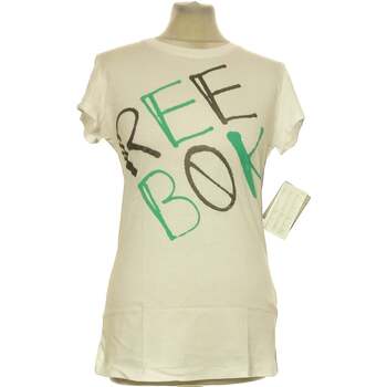 Vêtements Femme T-shirts & Polos Reebok Sport top manches courtes  38 - T2 - M Blanc Blanc