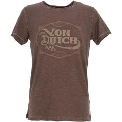 Vêtements Homme T-shirts manches courtes Von Dutch Tee retro marron Marron