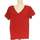 Vêtements Femme T-shirts & Polos Biscote 38 - T2 - M Rouge