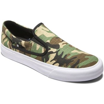 Chaussures Homme Baskets basses DC Shoes style Trase Slip ON TX Vert