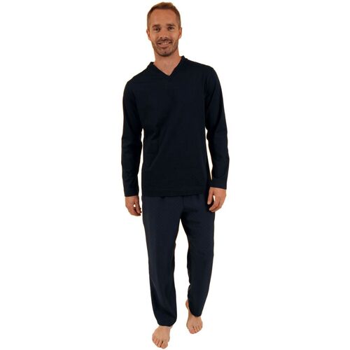Pilus PYJAMA JAIPUR BLEU - Vêtements Pyjamas / Chemises de nuit Homme  189,00 €