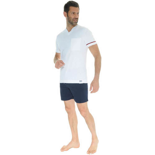 Vêtements Homme Pyjamas / Chemises de nuit La Fiancee Du Me AMBIERLE Blanc