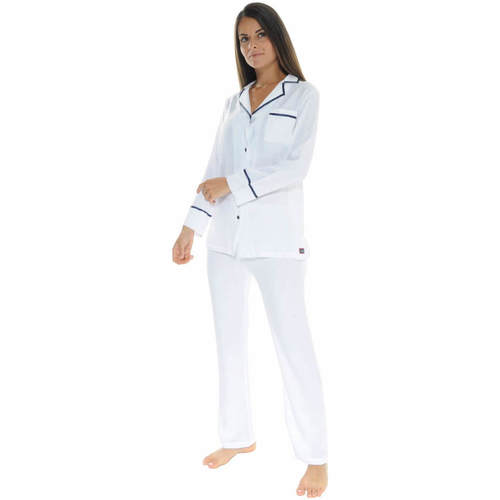 Vêtements Femme Pyjamas / Chemises de nuit La Fiancee Du Me ROANNAISE Blanc