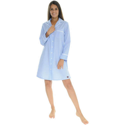 Vêtements Femme Pyjamas / Chemises de nuit La Fiancee Du Me STEPHANOISE Bleu