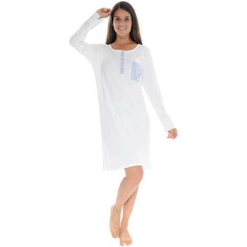 Vêtements Femme Pyjamas / Chemises de nuit Pilus CHEMISE DE NUIT KLOE Blanc