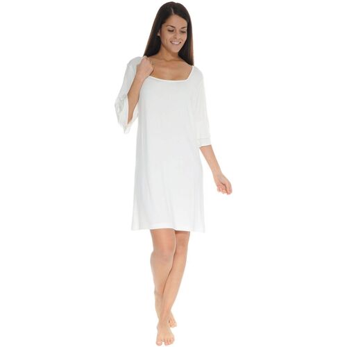 Vêtements Femme Pyjamas / Chemises de nuit Pilus CHEMISE DE NUIT BLANC ORMELIA Blanc