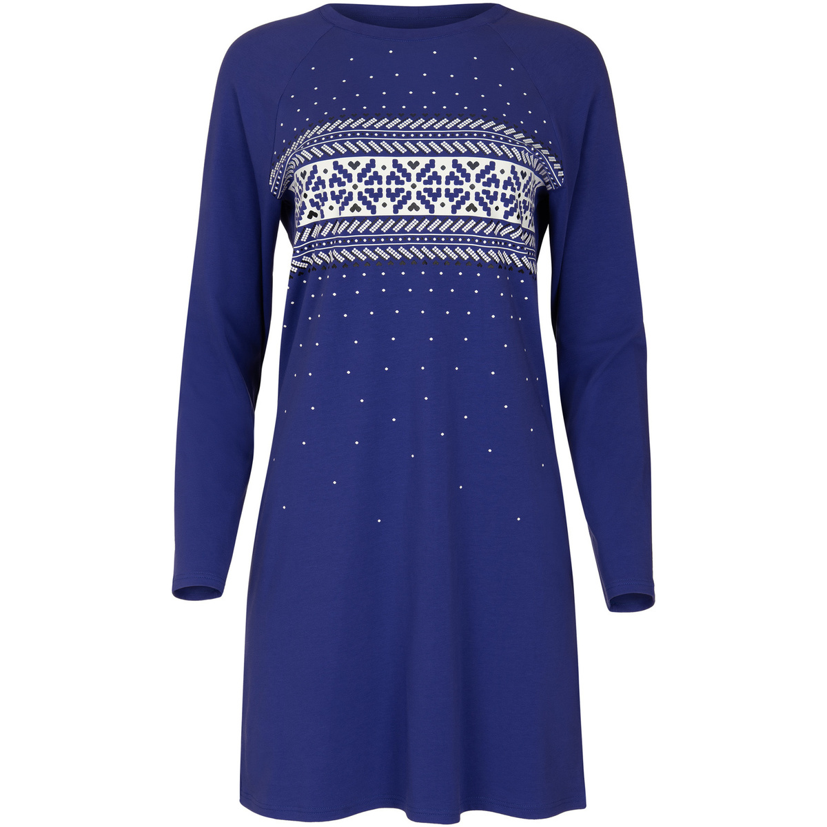 Vêtements Femme Pyjamas / Chemises de nuit Lisca Chemise de nuit manches longues Starlight  Cheek Bleu