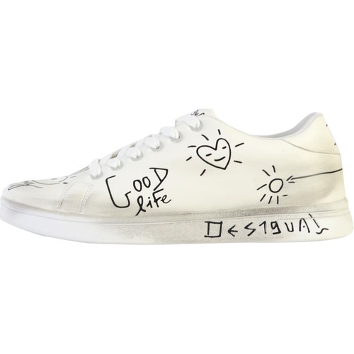 Chaussures Femme Baskets basses Desigual The Indian Face Blanc