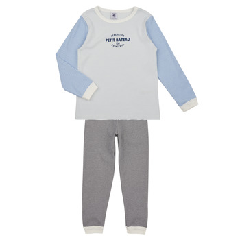 Vêtements Enfant Pyjamas / Chemises de nuit Petit Bateau FRERE Bleu / Blanc