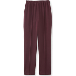 Vêtements Femme Pantalons Daxon by  - Pantalon en maille stature + d'1,60m Rouge