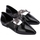 Chaussures Femme Sandales et Nu-pieds Melissa Sandals Pointy Stripe Fly - Black Noir