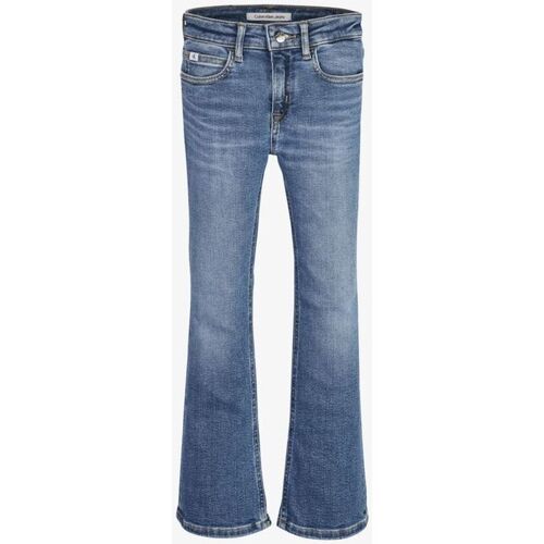 Vêtements Fille Jeans Шорты джинсовые calvin klein оригиналns IG0IG01688 FLARE-MIS DBLUE Bleu