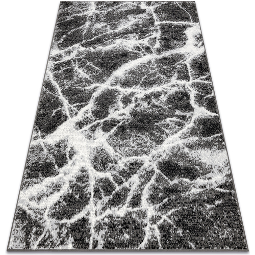 Diam 35 cm Tapis Rugsx BCF Rug Morad MARMUR marbre - anthracite 300x400 cm Noir