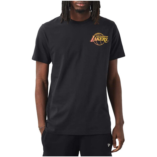 Vêtements Homme T-shirts & Polos New-Era LA Lakers NBA Neon Fade Noir