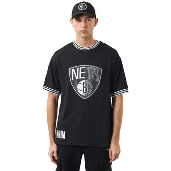 Vêtements Homme T-shirts & Polos New-Era Brooklyn Nets NBA Team Logo Noir