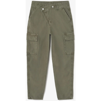 Le Temps des Cerises Pantalon cosy army kaki à fermeture asymétrique Vert -  Vêtements Pantalons Femme 76,93 €