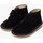 Chaussures Garçon Bottes Pisamonas Suède Desert Boots FV90 Bottines Chukka à à scratch pour Doubles Noir