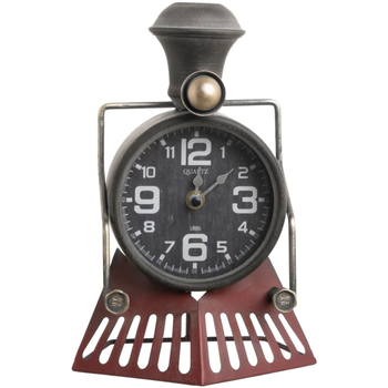 Boîte à Clefs Vitrée Motif Horloges Ixia Pendule Train rétro en métal Noir