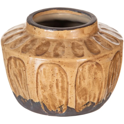 Voir tous les vêtements homme Vases / caches pots d'intérieur Ixia Vase en céramique vieillie Marron